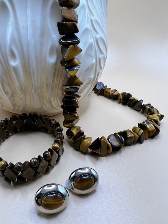 Tiger Eye jewelry set