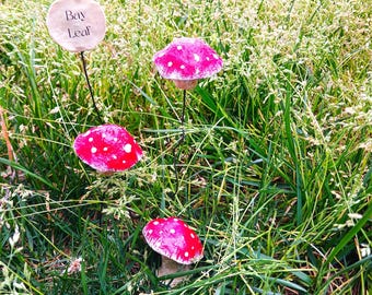 Accessoire voor paddestoelplantstokjes en kruidenlabels, op maat gemaakte planten Buddy-cadeauset voor plantenliefhebbers, Moederdag en Vaderdag. Plantdecor.