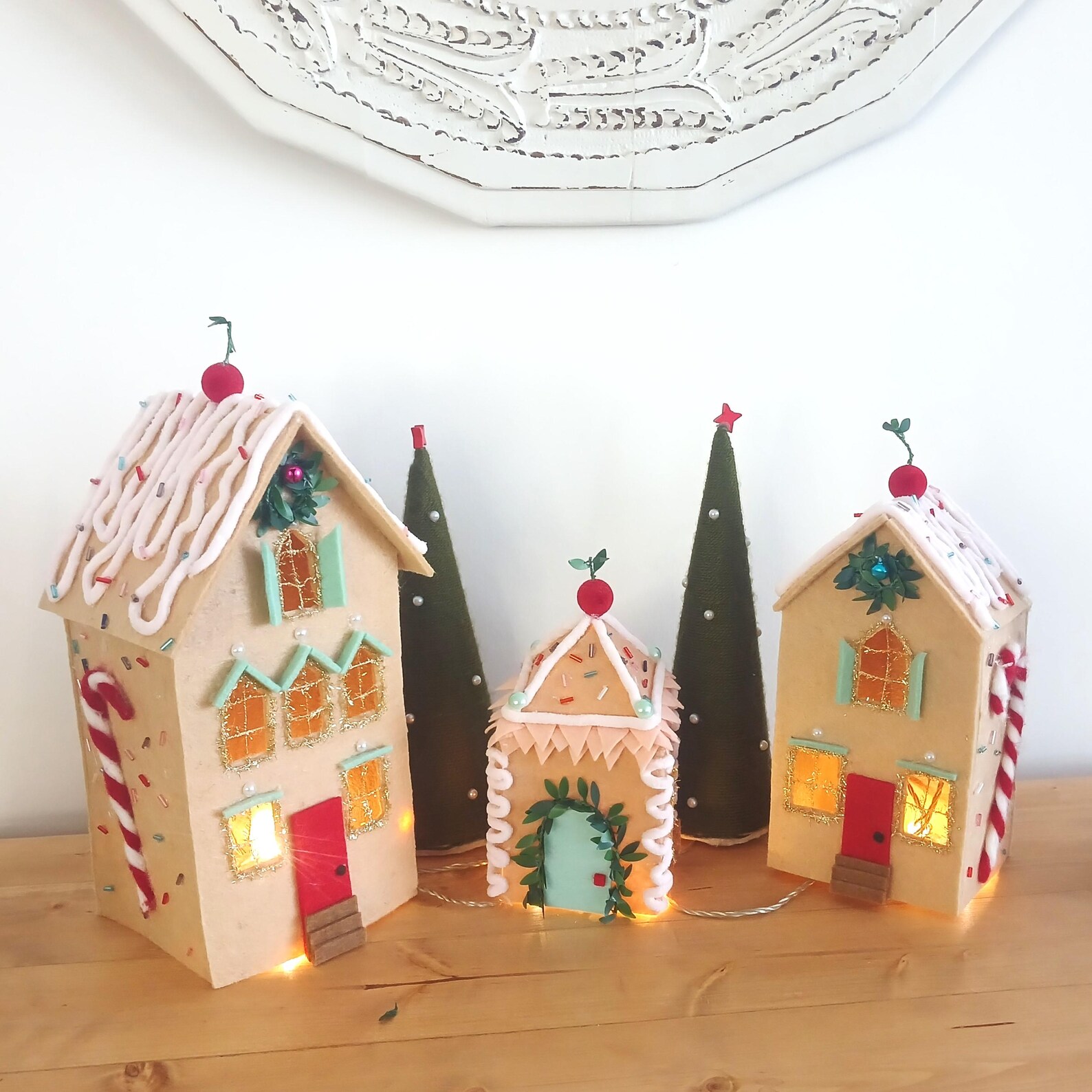 Christmas Gingerbread House, Noel Village House Light Up, Custom Noel ...