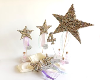 Glanzende stertafelstuk: babyshower, decor verjaardagsfeestje