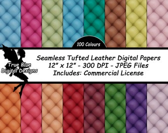 Tufted Leather Digital Paper, Tufted, Leather, Tufted Digital Paper, Tufted Leather, Digital Paper, Leather Textures, Tufted Scrapbook Paper