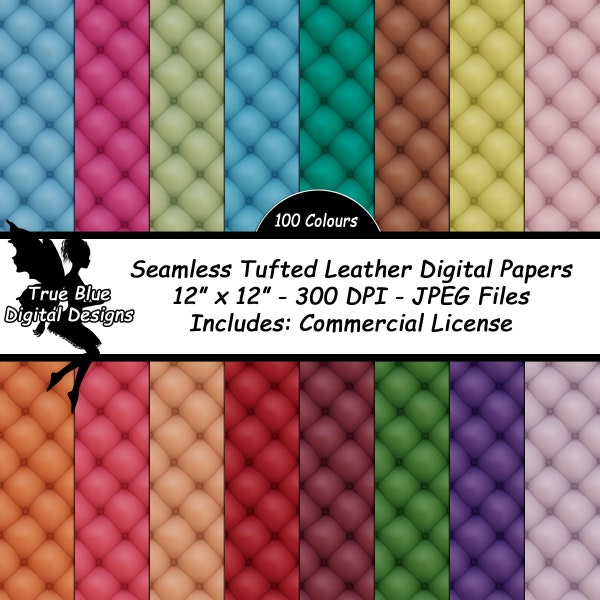 Tufted Leather Digital Paper, Tufted, Leather, Tufted Digital Paper, Tufted Leather, Digital Paper, Leather Textures, Tufted Scrapbook Paper