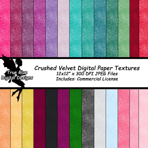 Velvet Scrapbook Paper Etsy