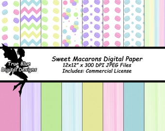 Macaron Digital Paper, Marcaron Paper Textures, Pastel Textures, Pastel Digital Paper, Cookie Digital Paper, Digital Paper, Printable Paper