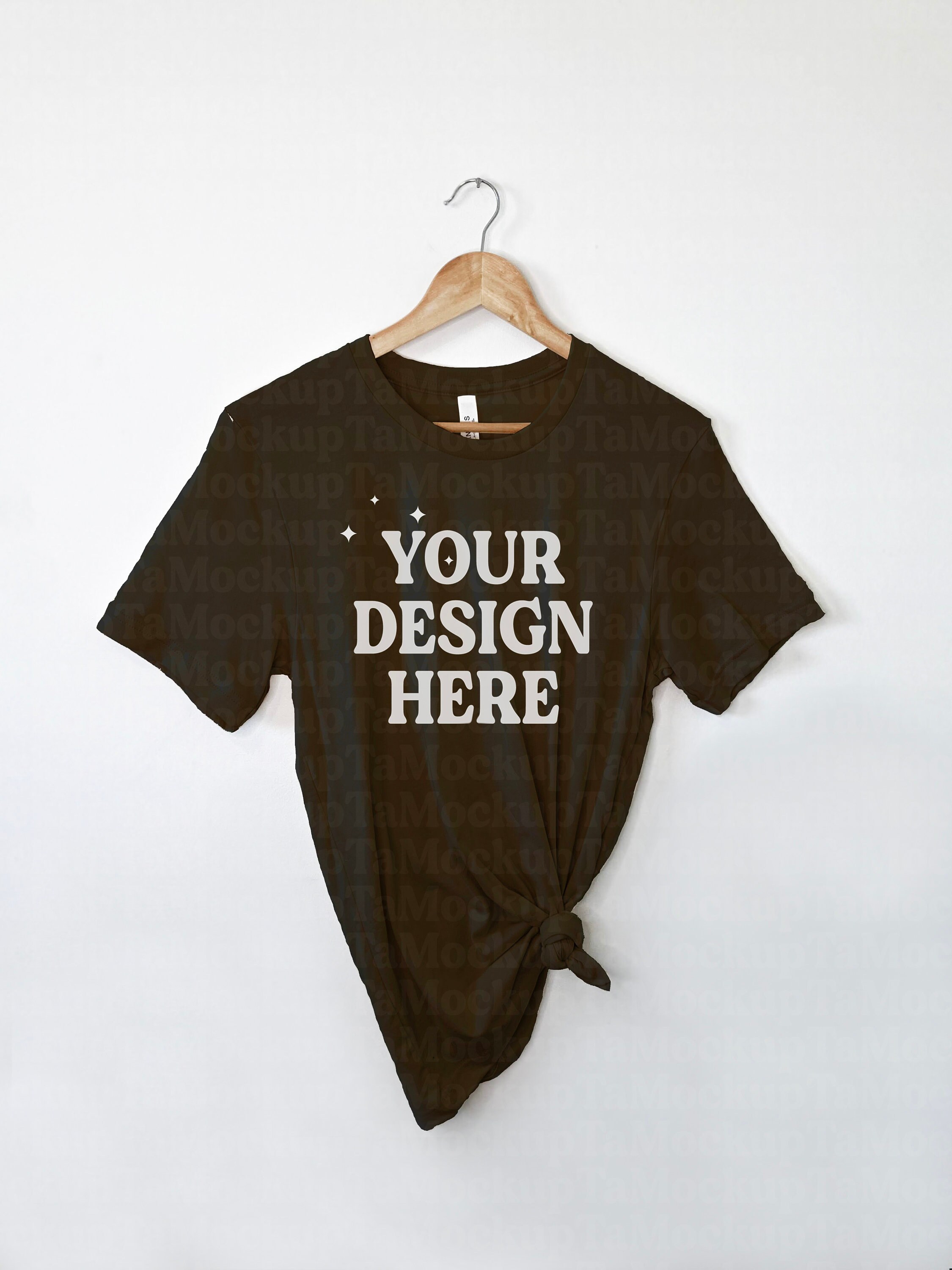 Bella Canvas 3001 Mockup Black Shirt 