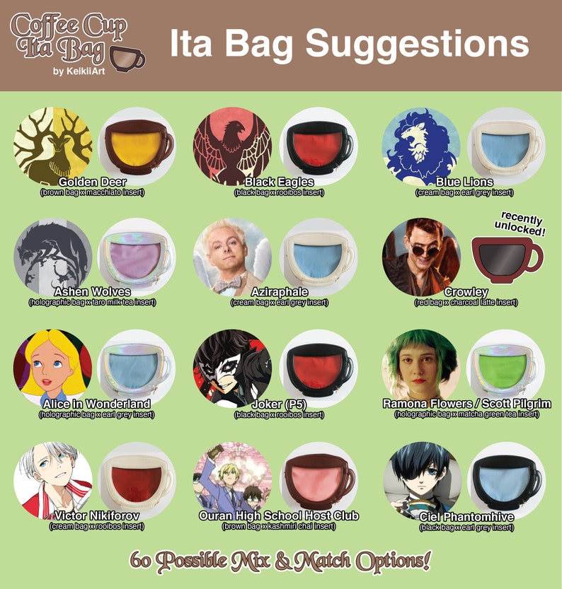 KeikiiArt Coffee Cup Ita Bag Inserts image 3