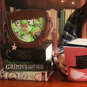 B GRADE Coffee Cup / Tea Cup Ita Bag Pin Display Purse Coffee Cup Itabag Crossbody Purse image 1