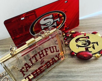 Custom Stadium Approved Clear Clutch