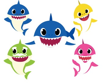 Baby Shark Clipart Etsy