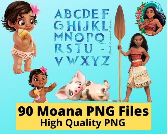 Moana Clipart Digital Download 90 Png Free Island Moana Etsy Uk