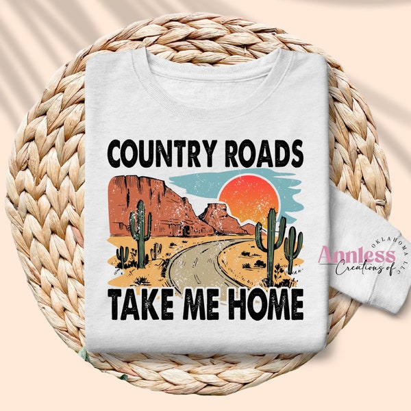 Country Roads Take me Home Sublimation Transfer Sheet  - Ready to press - Sublimation Transfer - Western Sublimation