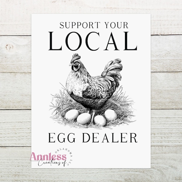 Support Your Local Egg Dealer Sublimation Transfer Sheet