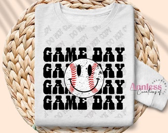 Game Day Baseball Sublimation Transfer - Ready to press - Sublimation Transfer Sheet - Baseball Sister