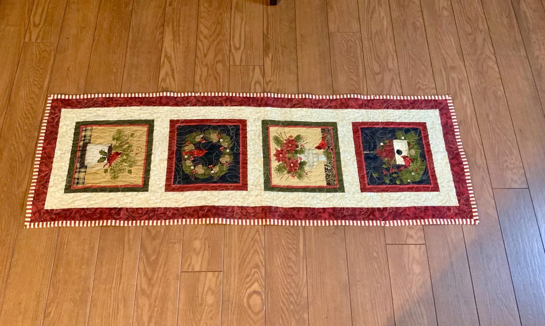 Quilted Christmas Table Runner Etsy