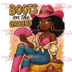 Boots On The Ground PNG | Pink Cowgirl Boots PNG| Rodeo Fashion | Cowgirl Boots PNG| Western Cowgirl Design| Digital Download
