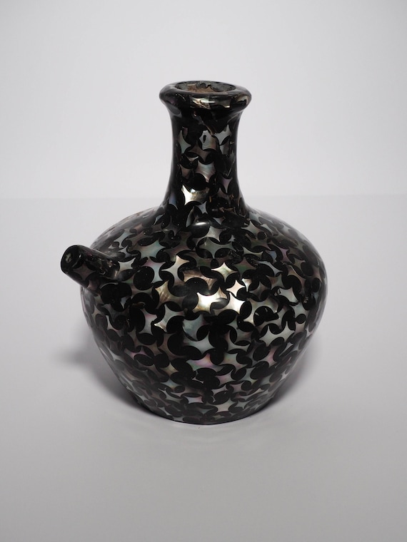 Vintage Jug/ Vase 1960s With Mother of Pearl Unique Etsy