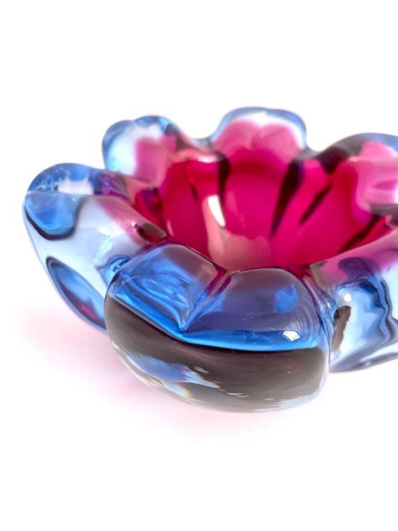 Italian Made 1960s Murano Glass Ashtray/ Dish/ Home Decor Etsy Australia