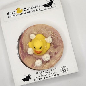 Bubble Gum Scented Cold Process Soap Quackers