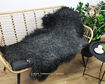 Genuine Gotland Sheepskin, Natural Colour, Scandinavian Decor, Unique Gift, Luxury Leather, Home Decor, Christmas Gift