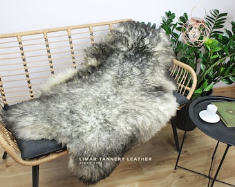 Exclusive Gotland Scandinavian Sheepskin, Luxury Rug, Shabby Chic, Natural Leather Rug, Office Decor, Mothers Day Gift