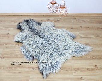 Genuine Gotland Sheepskin, Christmas Gift, Shabby Chic, Eco Friendly, Farmhouse Decor, Unique Colour