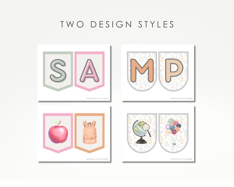 Watercolor Pastel Classroom Decor, Bulletin Board Letters, Editable in ...
