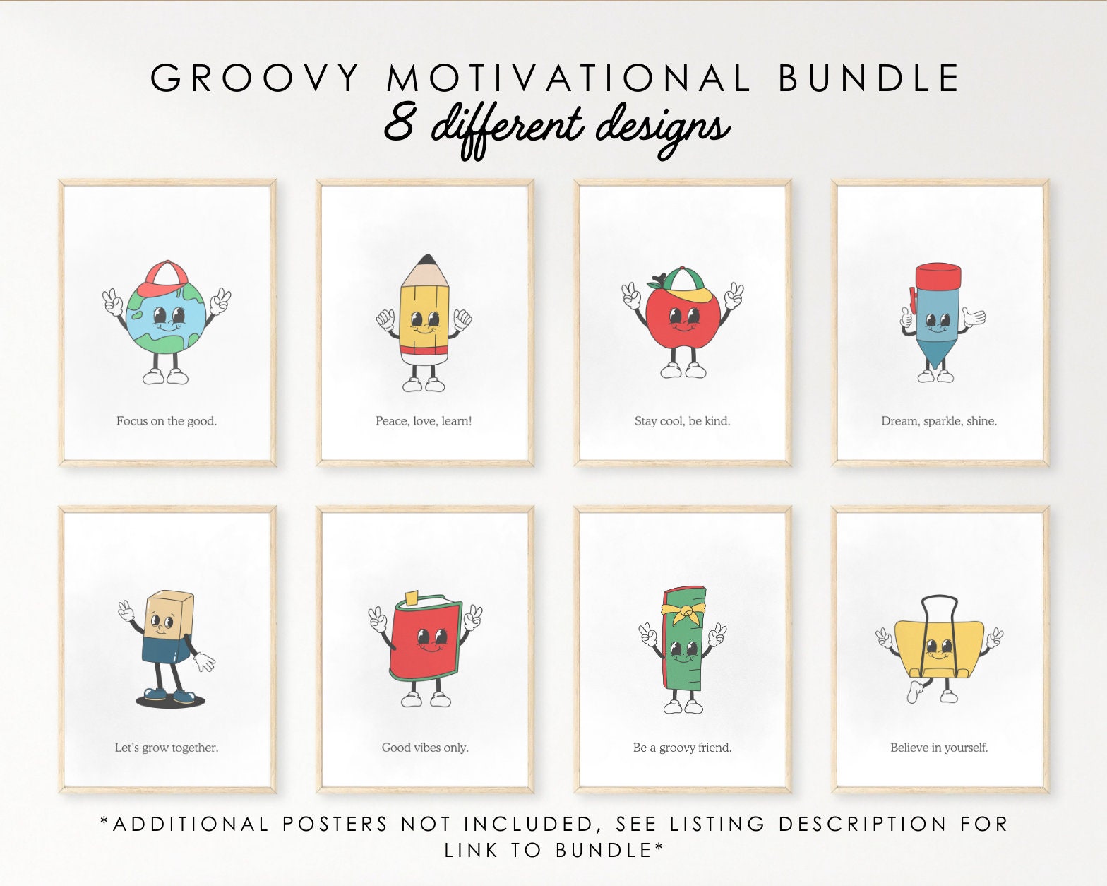 Groovy Educational Poster, Vintage Classroom, Retro Motivational Art ...