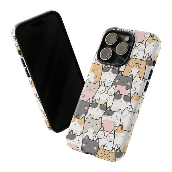 Kawaii Cat phone case, iPhone Case, summer phone case, trendy phone case, silicone phone case, cool phone case, phonecase, teenage girl gift