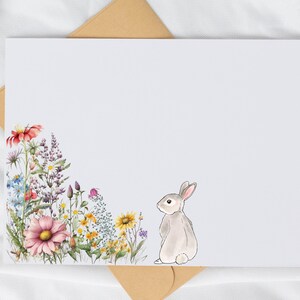 Ensemble de cartes de correspondance personnalisées fleurs sauvages Prénom personnalisé/10 design élégant parfait cadeau de Noël ou pour toutes les occasions