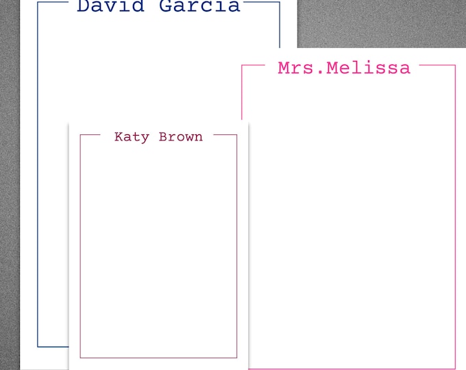 Personalized Notepad for Her | Custom Colorful Stationery Gifts | Elegant Desk Note Pages for Writing & Organizing