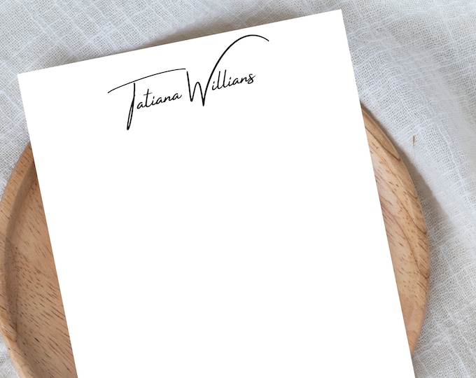 Personalized Monogram Notepad | Customized Stationery for Business & Office Decor | Perfect Gift Idea for Professionals