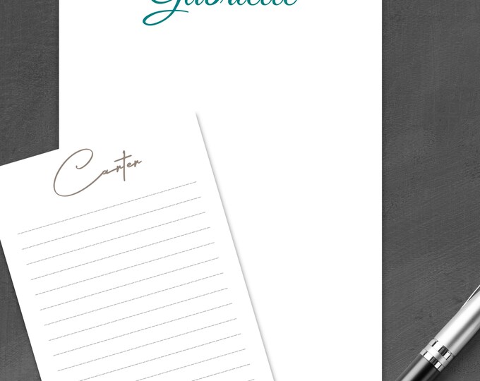 Modern Handwriting Notepad / Personal Notepad/Customized Note pad/ 5 sizes available