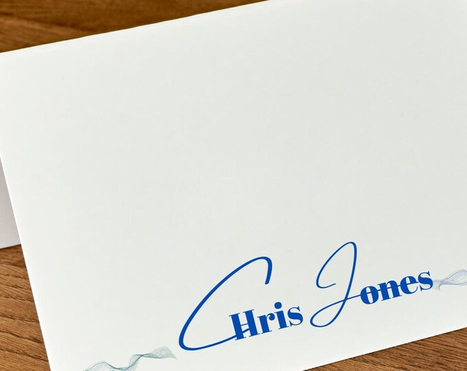 Notecard Set thank you note custom personalized card set stationery for gift card elegant greeting card unique design card for her for him