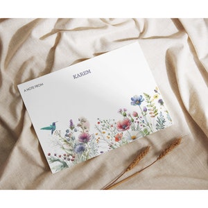Biglietti di auguri con fiori di campo personalizzati/Biglietti personalizzati/Biglietti di auguri/Perfetti come regalo