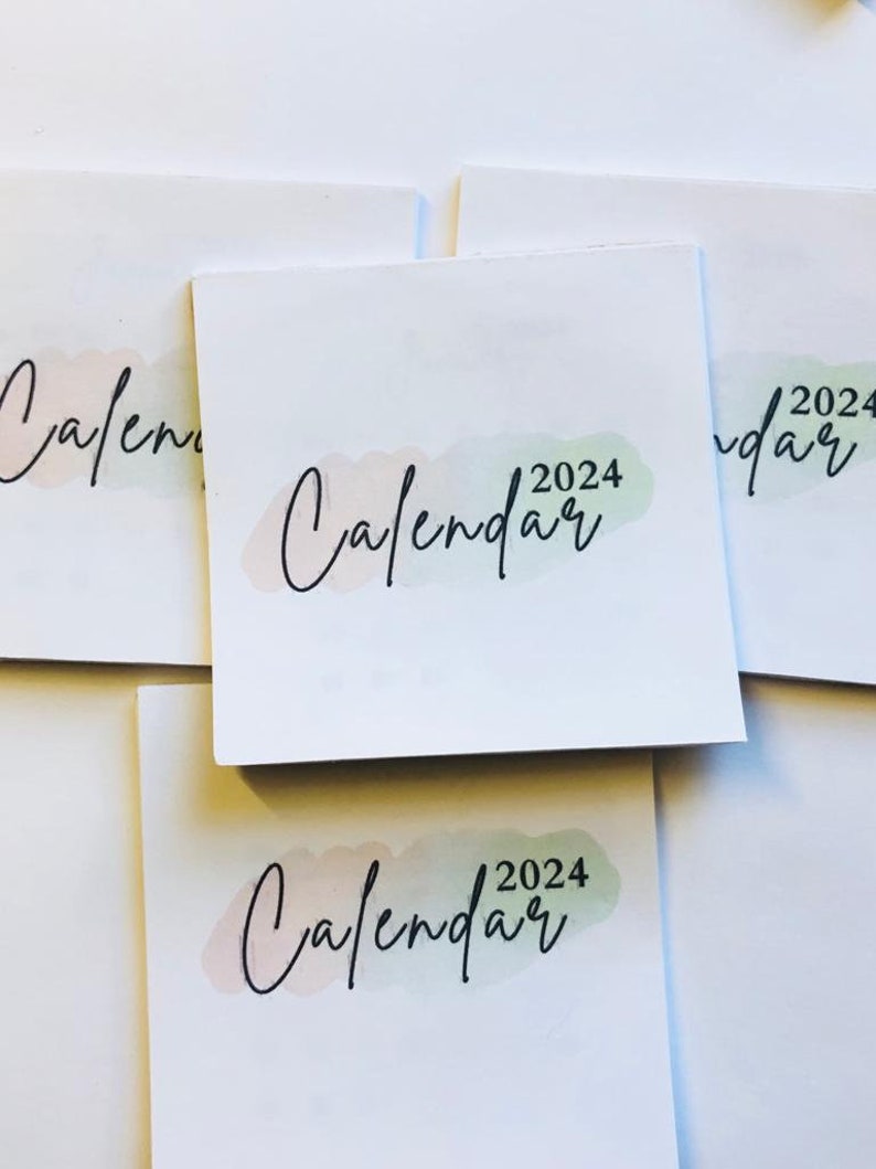 Mini Tearoff Calendar 2024, Compact Monthly Tearoff Calendars With