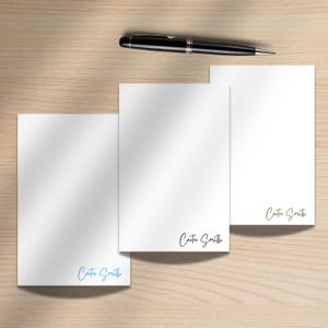Aangepast notitieblok/leraar notitieblok/persoonlijke set notitieblok/notitieblok/gepersonaliseerd cadeau Notitieblok blanco/schriftkaart/briefpapier gepersonaliseerd