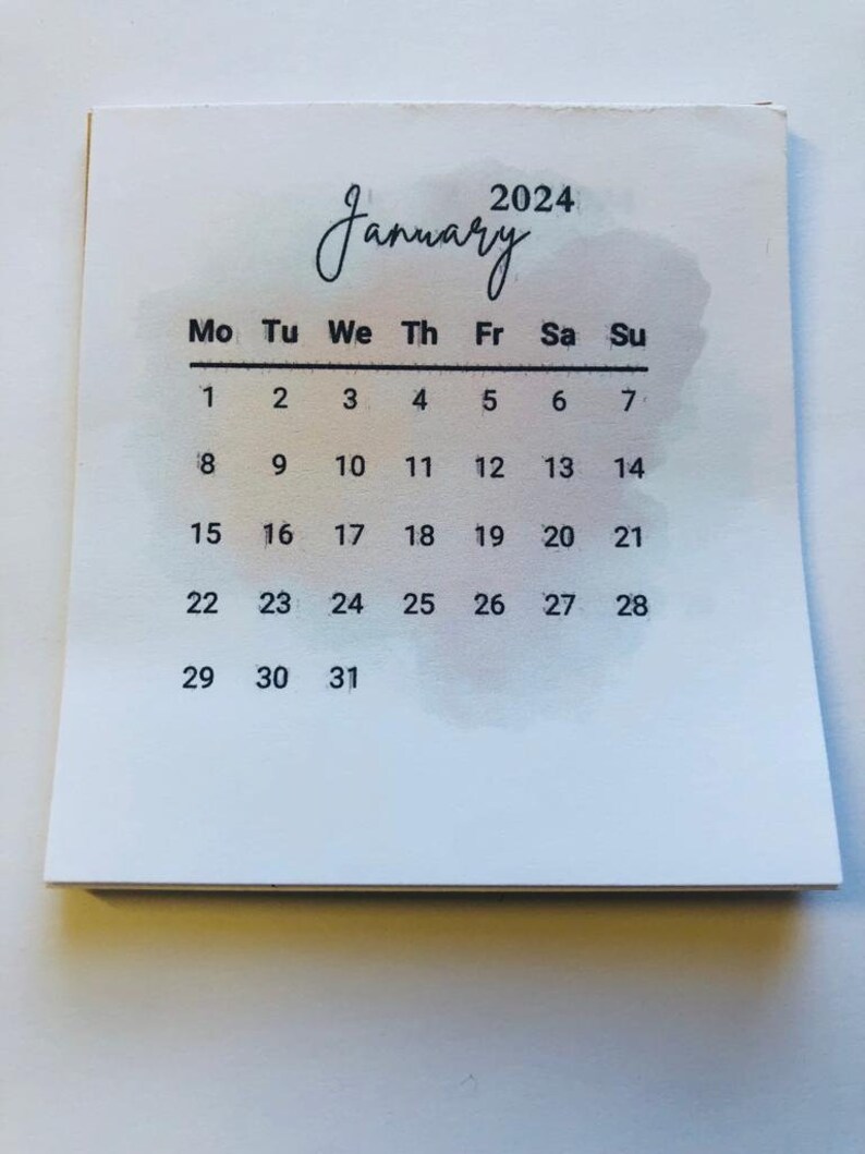 Mini Tearoff Calendar 2024, Compact Monthly Tearoff Calendars With
