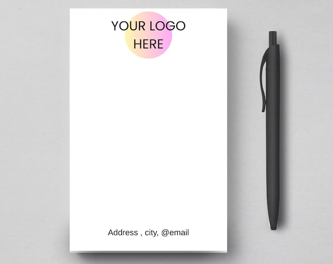 Custom Notepad Personalized with Logo | Business Notepad for Professionals & Office Use | Custom Stationery Gift