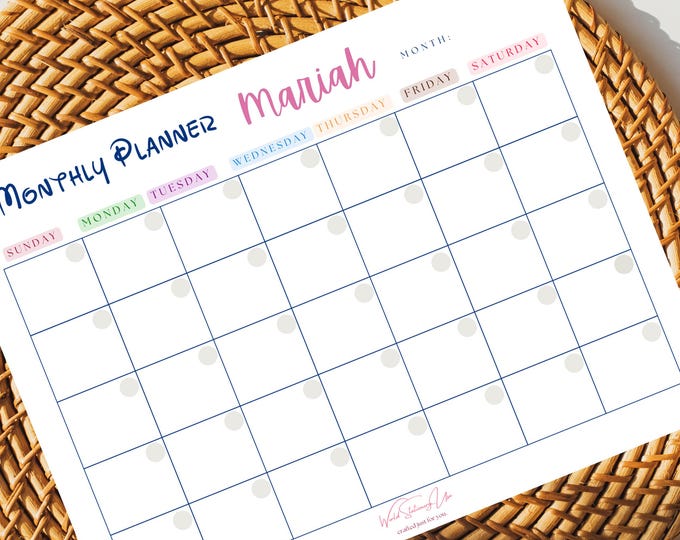 Monthly Planner Pad - Undated Desk Planner | Weekly & Daily Notepad | To-Do List Desk Pad | Magnetic