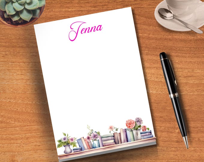 Notepad for teacher gift/Notepad bulk for gift/ Gift for Her/ Gift for Him/Customized pads Book lovers/Bulk Notepads