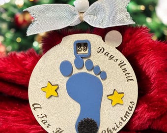 Tar Heel Christmas Countdown Ornament