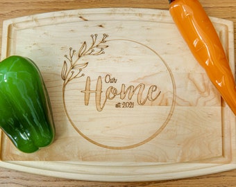 Cutting Board "Our Home Established"