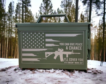Engraved Steel Ammo Can