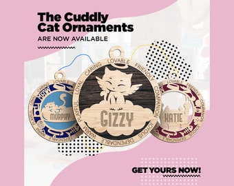 Cuddly Cat Ornaments