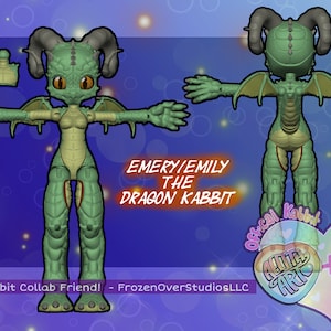Emily/Emery The Dragon Kabbit STL Download