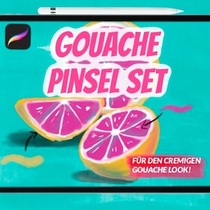 Gouache-penselen voor Procreate