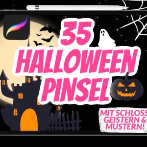 Procreate Halloween brushes incl. texture brushes!