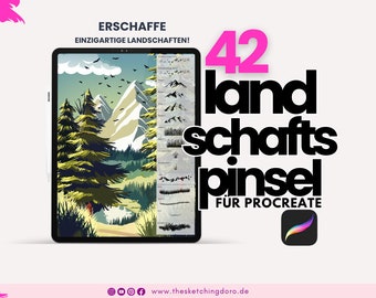 42 Landschafts Pinsel für Procreate