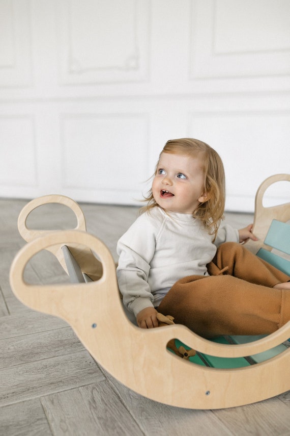 Balance board. Montessori furniture. Montessori materials. Wooden baby gym. Montessori baby toys. Toddler table