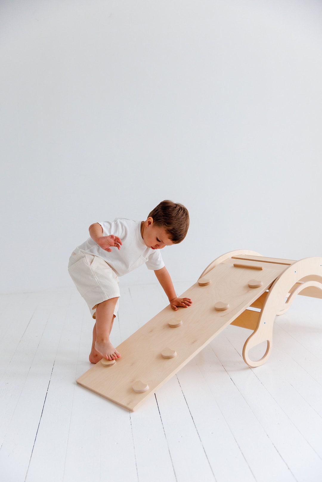 Balance Board. Waldorf Toys. Baby Yoga. Toddler Play Set. Baby Etsy UK